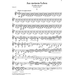 SMETANA AUS MEINEM LEBEN FROM MY LIFE STRING QUARTET NO 1 E MIN SC/PTS