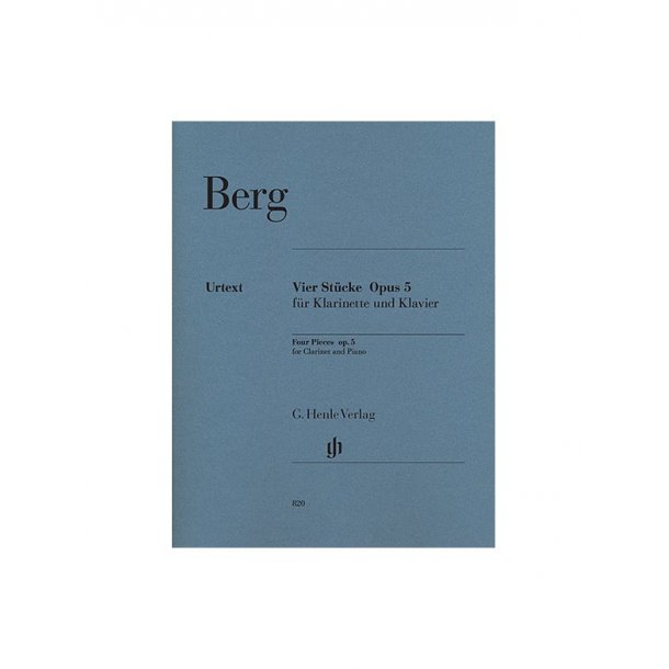 Alban Berg: Four Pieces For Clarinet And Piano Op.5 (Henle Urtext Edition)