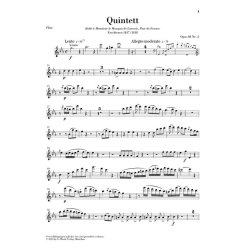Anton Reicha: Quintet For Wind Instruments In E flat Op.88 No.2 (Parts)