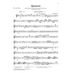 Anton Reicha: Quintet For Wind Instruments In E flat Op.88 No.2 (Parts)