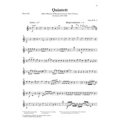 Anton Reicha: Quintet For Wind Instruments In E flat Op.88 No.2 (Parts)