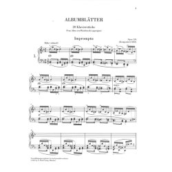 Robert Schumann: Albumblatter Op.124