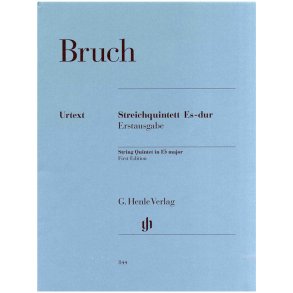 Max Bruch: String Quintet In E Flat - First Edition (Urtext)