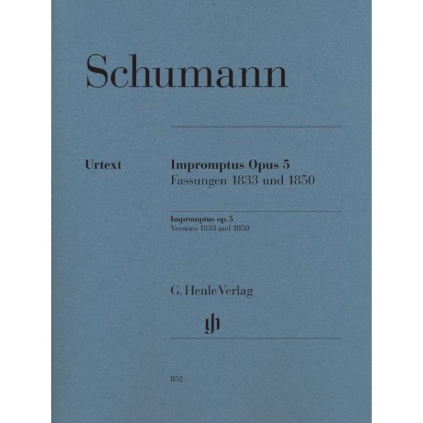 SCHUMANN IMPROMPTU OP.5 PF 1833 1850