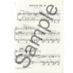 Alexander Scriabin: Piano Sonata No.10 Op.70 - Henle Urtext