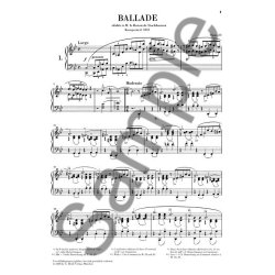 Frdric Chopin: Ballades - Clothbound (Henle Urtext Edition)