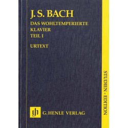 BACH JS THE WELL TEMPERED CLAVIER PART 1 BWV 846-869 STUDY SCORE BK