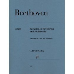 BEETHOVEN VARIATIONS FOR PIANO & VIOLONCELLO PF/VLC BK URTEXT