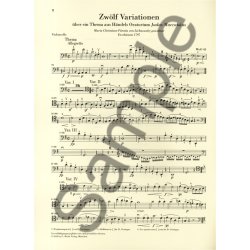 BEETHOVEN VARIATIONS FOR PIANO & VIOLONCELLO PF/VLC BK URTEXT