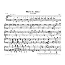 Anton&iacute;n Dvor&aacute;k: Slavonic Dances Op.72 - Piano Four-Hands (Henle Urtext)