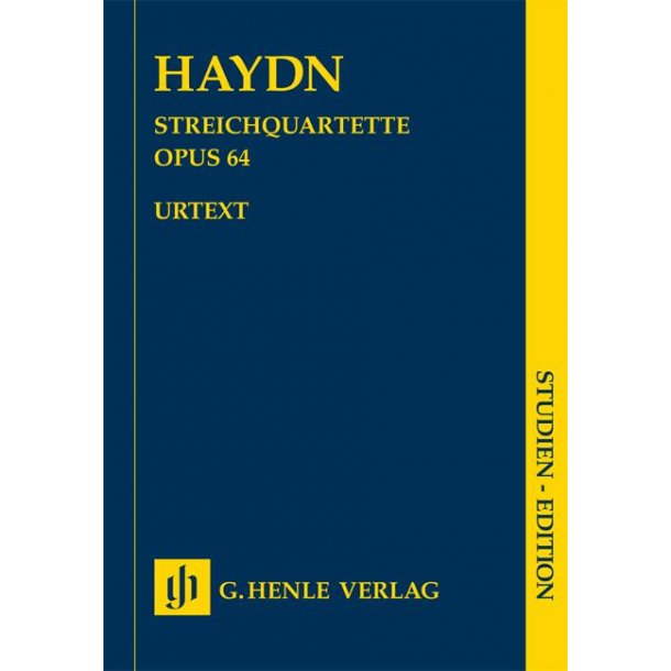 Joseph Haydn: String Quartets Volume VIII Op.64 - Second Tost Quartets (Study Score)