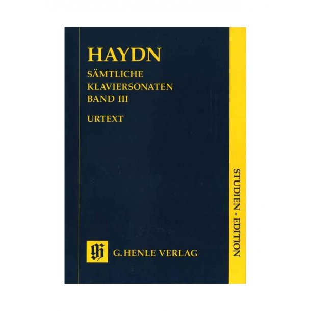 Joseph Haydn: Complete Piano Sonatas Volume 3 (Urtext Study Score)