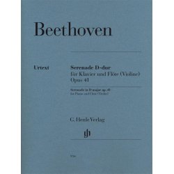 Beethoven Serenade In D Major Op. 41 For Flute (Violin) &amp; Piano Bk