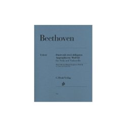 Ludwig Van Beethoven: Duet With Two Obligato Eyeglasses For Viola And Violoncello WoO 32 - Urtext Edition