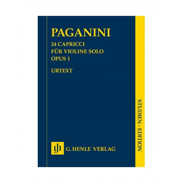 Nicol&ograve; Paganini: 24 Capricci Op.1 (Urtext Study Score)