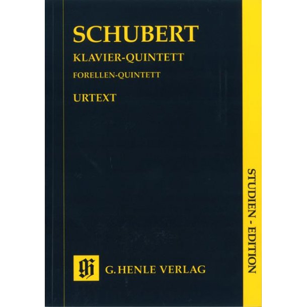 Franz Schubert: 'Trout' Quintet In A Op. Post. 114 D667 (Henle Urtext)