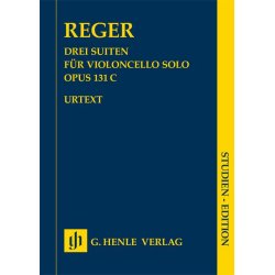 Reger 3 Suites Vlc Solo Op131c Stsc