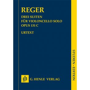 Reger 3 Suites Vlc Solo Op131c Stsc