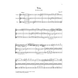 Ludwig Van Beethoven:  Trio In C Op.87 - Parts (Urtext Edition)