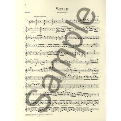 Ludwig Van Beethoven: Sextet In E Flat Op.81b - Urtext Parts