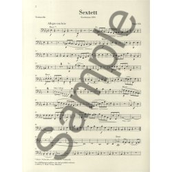 Ludwig Van Beethoven: Sextet In E Flat Op.81b - Urtext Parts