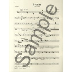 Ludwig Van Beethoven: Sextet In E Flat Op.81b - Urtext Parts