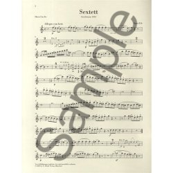 Ludwig Van Beethoven: Sextet In E Flat Op.81b - Urtext Parts