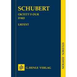 Schubert Franz Octet In F Major D 803 Study Score Urtext