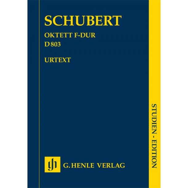 Schubert Franz Octet In F Major D 803 Study Score Urtext