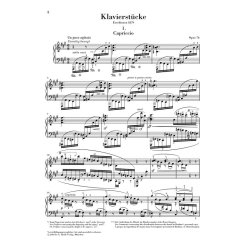 Johannes Brahms: Piano Pieces