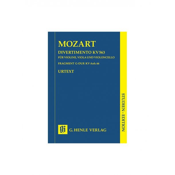 W.A. Mozart: String Trio E Flat KV 563 (Henle Urtext Edition)