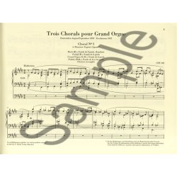 Csar Franck: Trois Chorals Pour Grand Orgue (Urtext)