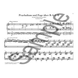 Franz Liszt: Prelude and Fugue on B-A-C-H for Organ (Urtext)