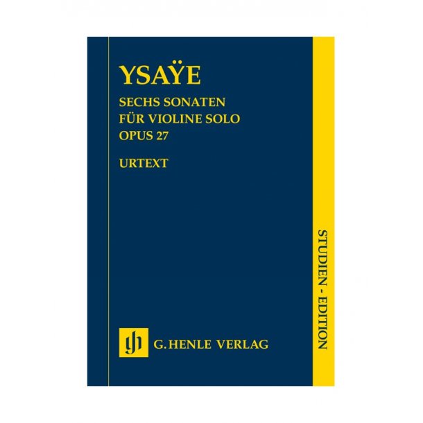 Eugne Ysae: Six Sonatas Op.27 (Urtext Study Score)
