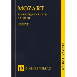 W.A. Mozart: Streichquintette Band III - Urtext (Study Score)