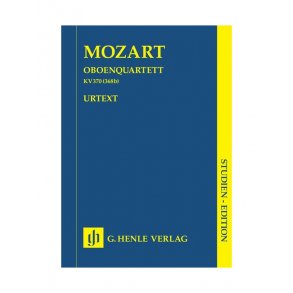 W.A. Mozart: Oboe Quartet in F K.370 / 368b (Henle Urtext Edition)