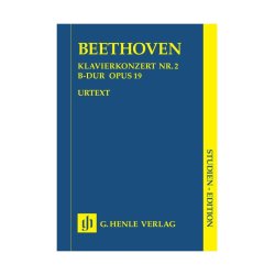 Beethoven: Piano Concert No.2 In B Flat Op.19 (Henle Urtext Edition) - Study Score