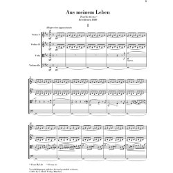 SMETANA AUS MEINEM LEBEN FROM MY LIFE STRING QUARTET NO 1 STUDY SCORE