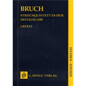 Max Bruch: Streichquintett Es-Dur Erstausgabe - Urtext (Study Score)