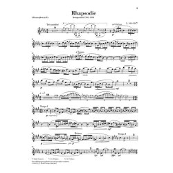 Claude Debussy: Rhapsody For Alto Saxophone And Orchestra (Piano Reduction)