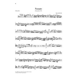 Carl Philipp Emanuel Bach: Gamba Sonatas - Edition For Cello