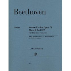 BEETHOVEN SEXTET IN Eb MAJOR OP71 MARCH WOO 29 WIND INST URTEXT BOOK