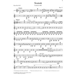 BEETHOVEN SEXTET IN Eb MAJOR OP71 MARCH WOO 29 WIND INST URTEXT BOOK