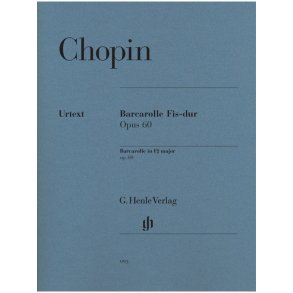 Frdric Chopin: Barcarolle In F Sharp Op.60 (Urtext Edition)