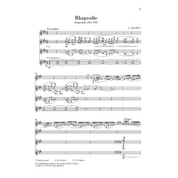 Claude Debussy: Rhapsody For Alto Saxophone And Orchestra (Study Score)