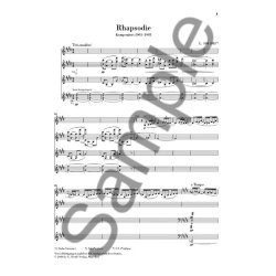 Claude Debussy: Rhapsody For Alto Saxophone And Orchestra (Study Score)