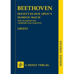 BEETHOVEN SEXTET IN Eb MAJOR OP71 MARCH WOO 29 WIND INST URTEXT STSC