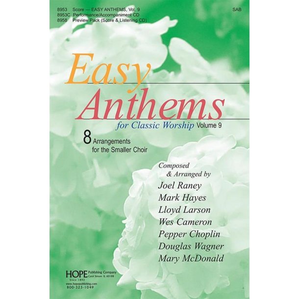 Easy Anthems for Classic Worship 9