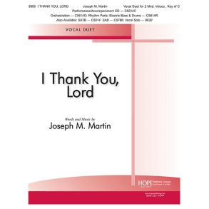 I Thank You, Lord : Vocal Duet, 2 Med. Voices, Key of C