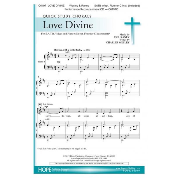 Joel Raney: Love Divine (SATB)